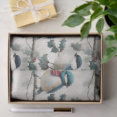 Watercolor Winter Birds with Red Scarf 薄葉紙 (ギフト)