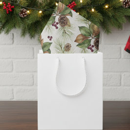 Watercolor Winter Botanical Pattern 薄葉紙