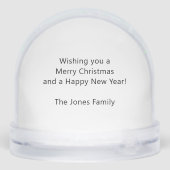 Watercolor Winter Robins Snow Globe (裏面)