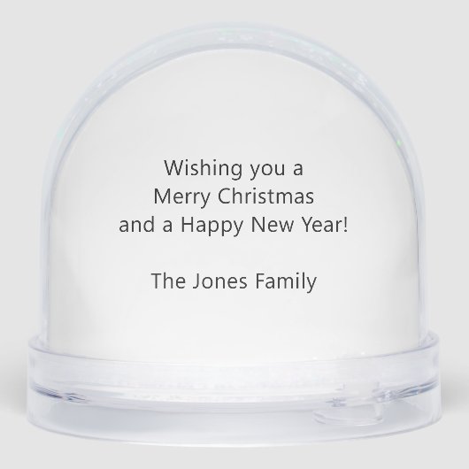 Watercolor Winter Robins Snow Globe (裏面)