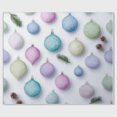 Watercolor Winter Wonderland Christmas Wrap ラッピングペーパー (フラット)