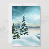 Watercolor Winter Wonderland Wedding Invitation 招待状 (裏面)