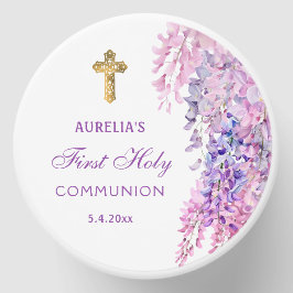 Watercolor Wisteria First Communion
