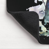 Watercolor Witch Halloween Fall Autumn Art Paintin マウスパッド (コーナー)