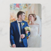 Watercolor Wloral Wedding メニュー (裏面)