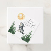 Watercolor Wolf Baby Shower Pop it! When she pops フェイバータグ (インサイチュ)