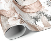 Watercolor Woodland Animals  ラッピングペーパー (ロールコーナー)