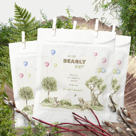 Watercolor Woodland Bearly Wait Whimsical フェイバーバッグ