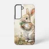 Watercolor Woodland Bunny Nature Samsung Galaxyケース (裏面)