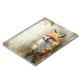 Watercolor Woodland Fox Nature  ノートブック (左側)