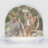 Watercolor Woods Merry Christmas Photo Snow Globe (裏面)