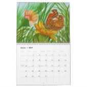 watercolor workart and photos wildlife カレンダー (3月 2027)