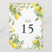 Watercolor Wreath Mediterranean Citrus Wedding (正面/裏面)