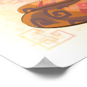 Watercolor Year of the Snake, Samurai ポスター (角)