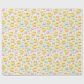 Watercolor Yellow Chick & Easter Egg  ラッピングペーパー (フラット)