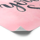 Watercolor "You Are My Sunshine" Cute Space Kids ポスター (角)