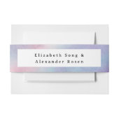 Watercolored Frame – ラベンダー招待状 招待状ベリーバンド (正面例)