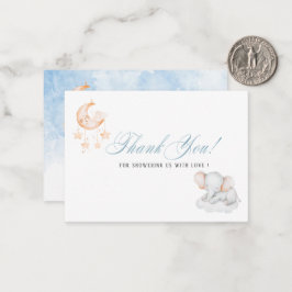 WatercolorLittle stsr象エレガントベビーショウ ノートカード