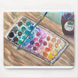 Watercolorpainting及びコーヒー マウスパッド