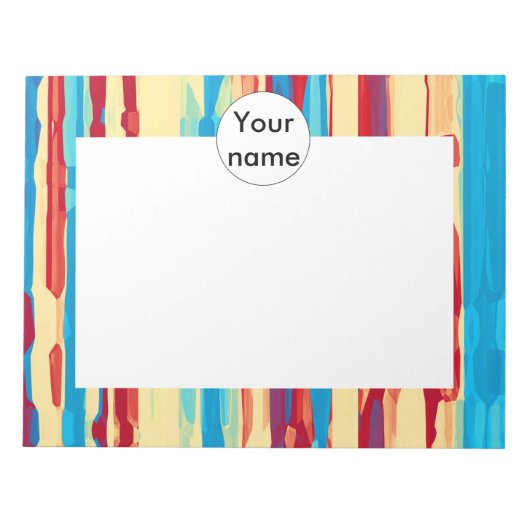 Watercolorsテクスチャ ノートパッド (正面)