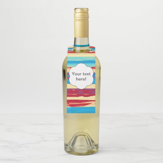 Watercolorsテクスチャ ボトルネックタグ (ボトル)