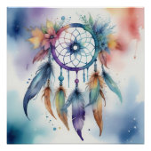 Watercolors dreamcatcher ポスター (正面)