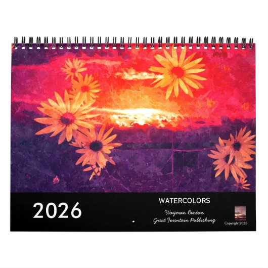 Watercolors Landscapes 2026 Calendar カレンダー (カバー)