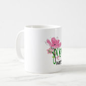 Watercolors painting rose for MOM コーヒーマグカップ (正面左)