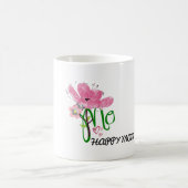 Watercolors painting rose for MOM コーヒーマグカップ (中央)