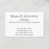 *~* Watercolors Syqical Medium Indrationable Reade 名刺 (裏面)