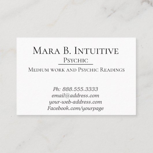 *~* Watercolors Syqical Medium Indrationable Reade 名刺 (裏面)