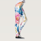🌸 Watercolouエレガントフローラレギンス- Chic & Sty レギンス (右)