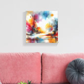 watercolour キャンバスプリント (インサイチュ (リビング))
