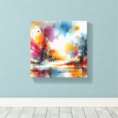 watercolour キャンバスプリント (インサイチュ (ウッドフロア))
