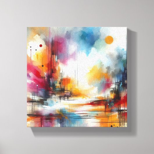 watercolour キャンバスプリント (正面)