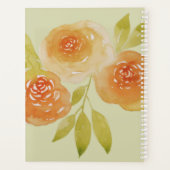Watercolour Apricot Roses Weekly プランナー手帳 (裏面)