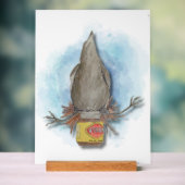 Watercolour Australian magpie table art アクリルサイン (ニュートラル)