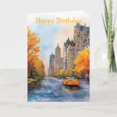 Watercolour Autumn in New York カード (正面)