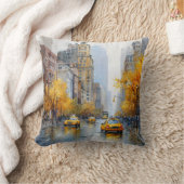 Watercolour Autumn in New York クッション (ブランケット)