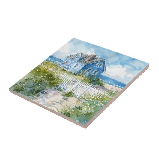 Watercolour Beach Cottage タイル (側面)