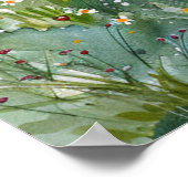 Watercolour Beach Cottage ポスター (角)