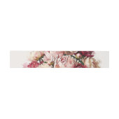 Watercolour Blooms | ロマンティックな芍薬の結婚式 招待状ベリーバンド (フラット)