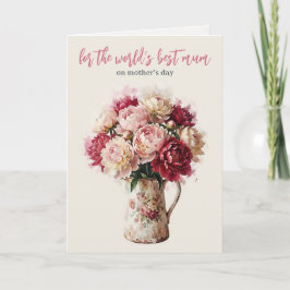 Watercolour Blooms | Peony Modern Mother's Day シーズンカード