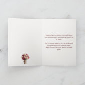 Watercolour Blooms | Peony Witty Mother's Day シーズンカード (内部)