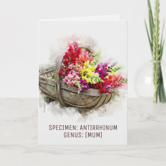 Watercolour Blooms | Snapdragon Witty 母の日 シーズンカード (正面)