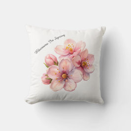 Watercolour Blossoms Spring Custom Pillow Cover クッション