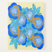 Watercolour Blue Gold Roses Weekly プランナー手帳 (裏面)