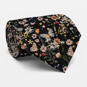 Watercolour Boho Floral  ネクタイ (ロール)