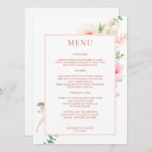 Watercolour Botanical Spring メニュー (正面/裏面)