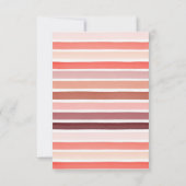 watercolour butterfly Dinosaur Baby Shower 招待状 (裏面)